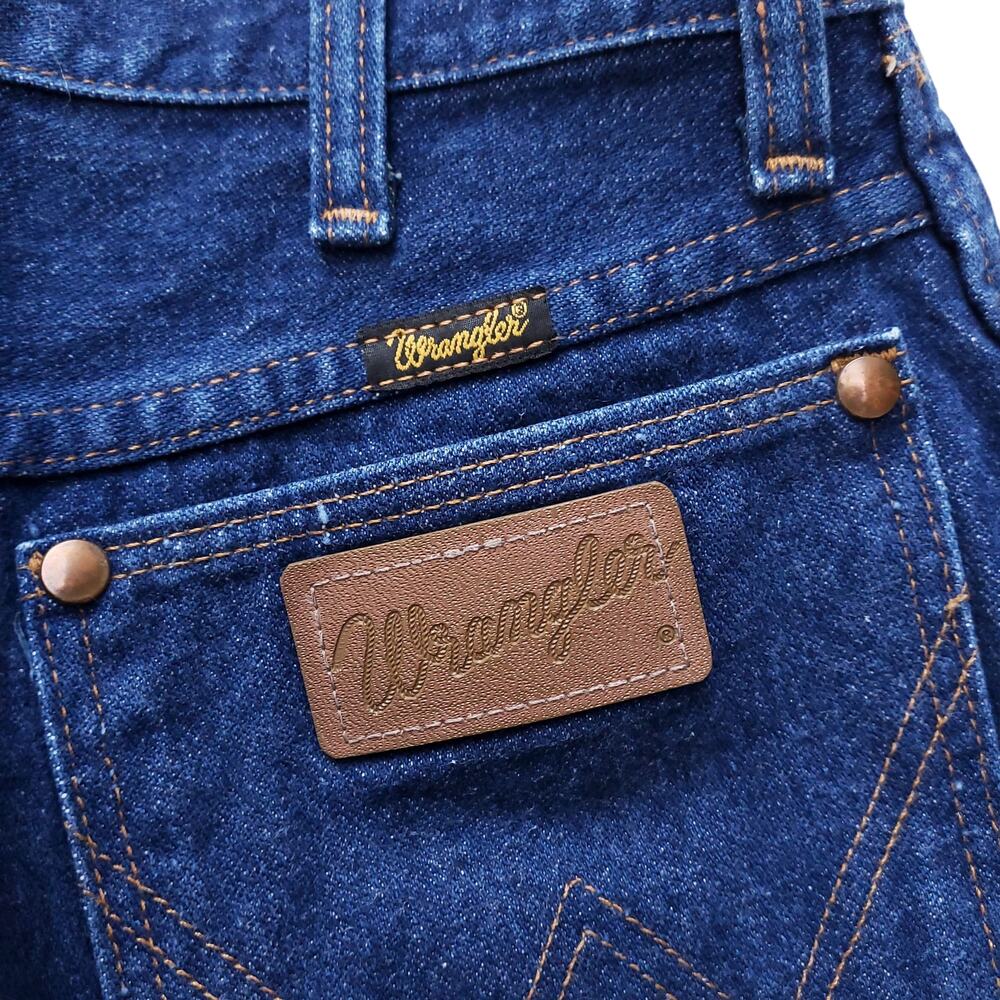 Vintage Wrangler High Waist Blue Jeans Cowboy Cut USA 13MWZMR Women's Sz 12x32 - Picture 9 of 11